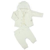 M15962: Baby Unisex Quilted 3 Piece Outfit (0-9 Months)